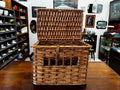 Antique Wicker Pigeon Carrier Basket - Industry Vintage