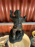 Authentic Japanese Meiji Period Bronze Bookend - Industry Vintage