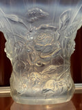 Barolac Czech Glass Roses Vase - Industry Vintage