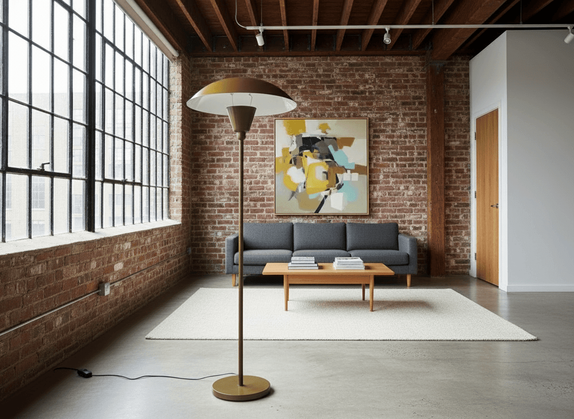 Bauhaus Style Industrial Floor Lamp - Industry Vintage