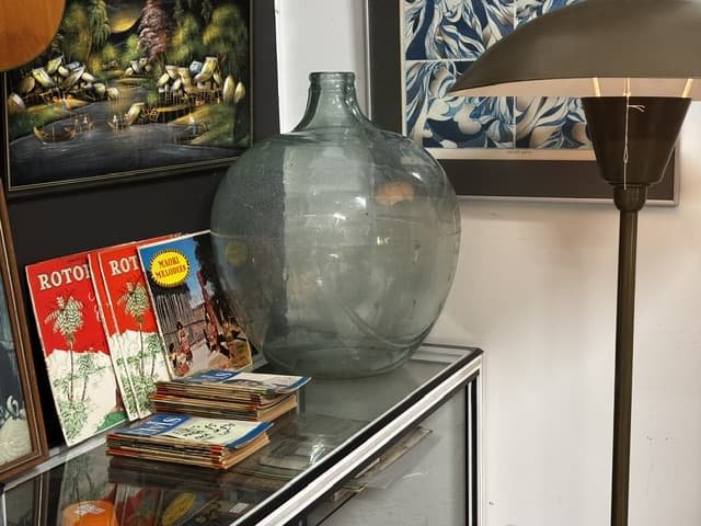 Carboy or Demijohn Aqua Blue Bottle Large - Industry Vintage