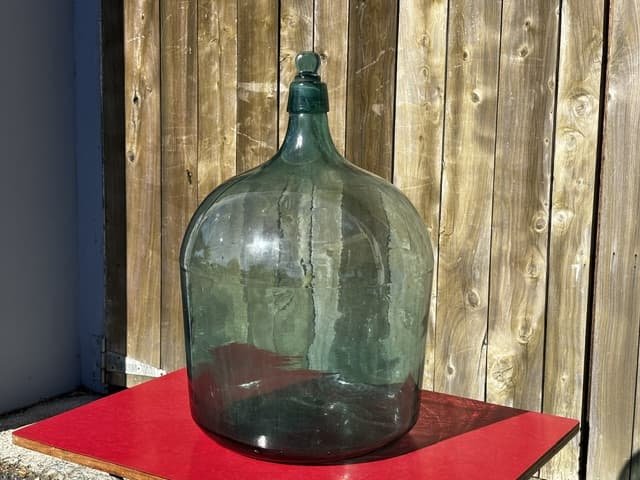 Carboy or Demijohn Aqua Blue Bottle - Industry Vintage