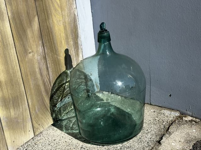 Carboy or Demijohn Aqua Blue Bottle - Industry Vintage