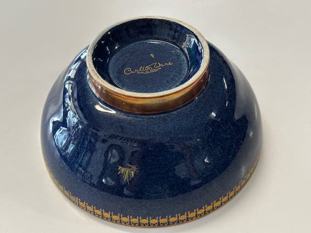 Carlton Ware 'New Stork' Table Bowl by Irene Pemberton - Industry Vintage