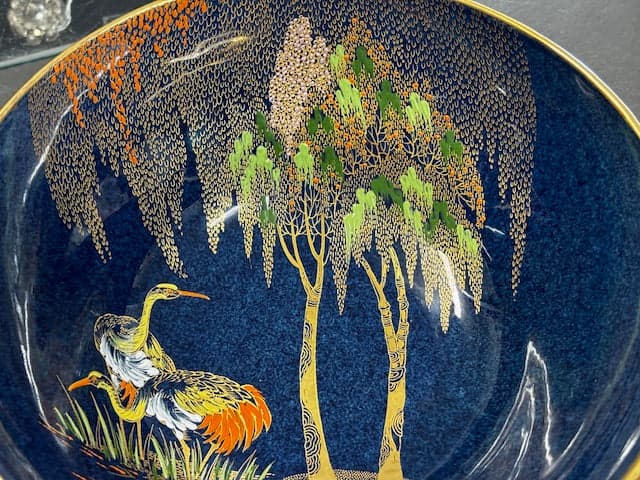 Carlton Ware 'New Stork' Table Bowl by Irene Pemberton - Industry Vintage