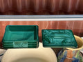 Curt Schlevogt Czech Art Deco Malachite Glass Box - Industry Vintage