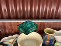 Curt Schlevogt Czech Art Deco Malachite Glass Box - Industry Vintage