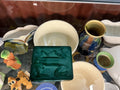 Curt Schlevogt Czech Art Deco Malachite Glass Box - Industry Vintage