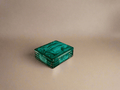 Curt Schlevogt Czech Art Deco Malachite Glass Box - Industry Vintage