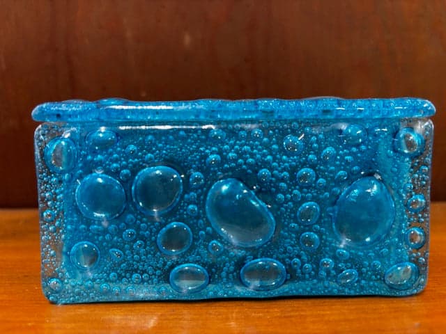 David Chevin Handcrafted Jewellery Box Blue - Industry Vintage