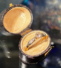 Diamond Gold and Platinum Solitaire Ring - Industry Vintage