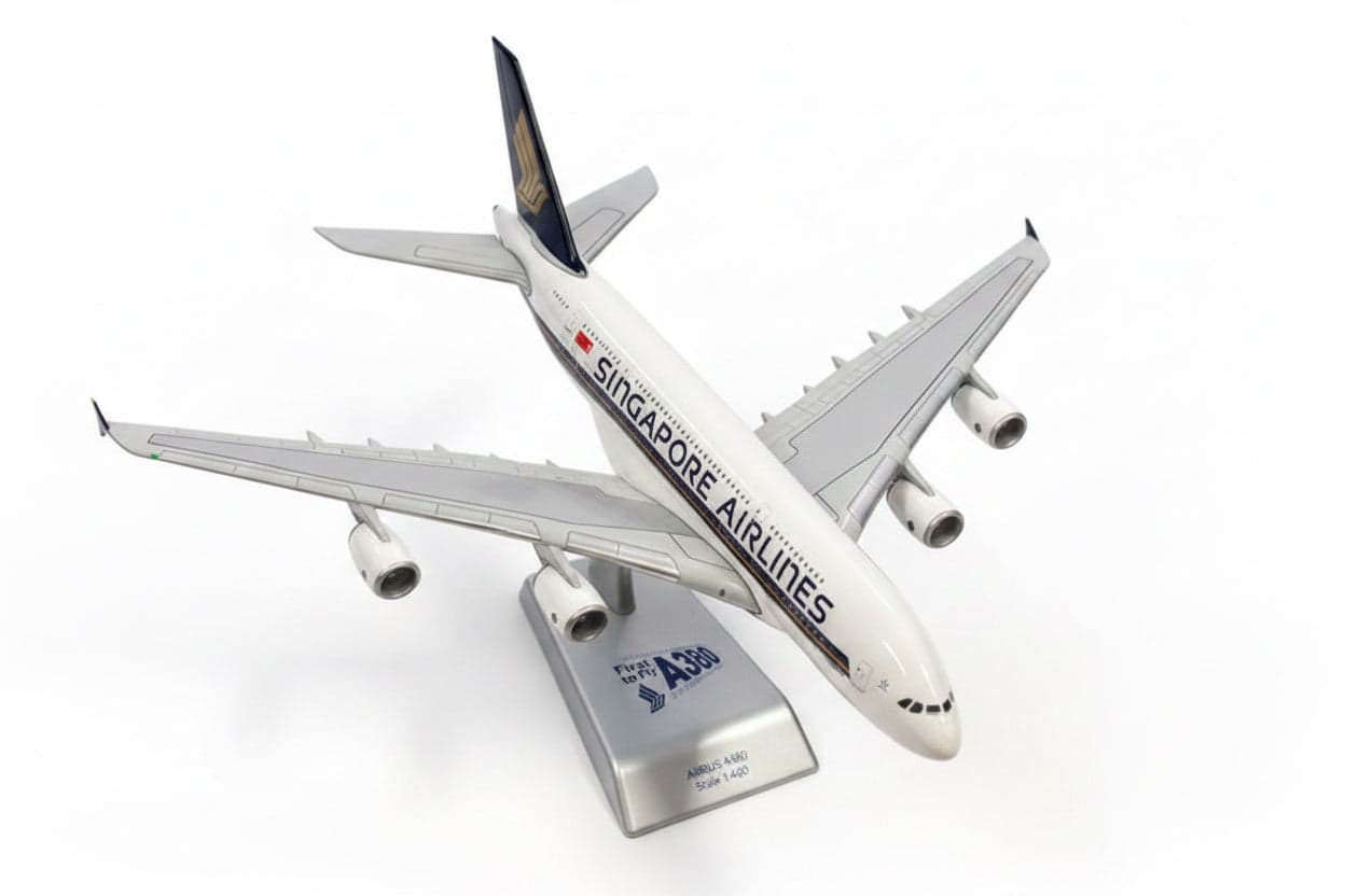 Diecast Model Singapore Airlines Airbus A380-800 1:400 - Industry Vintage