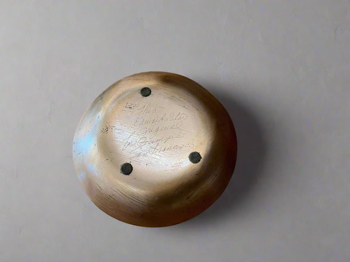 Edward Star Vintage Enamel on Copper Dish Artwork - Industry VintageA