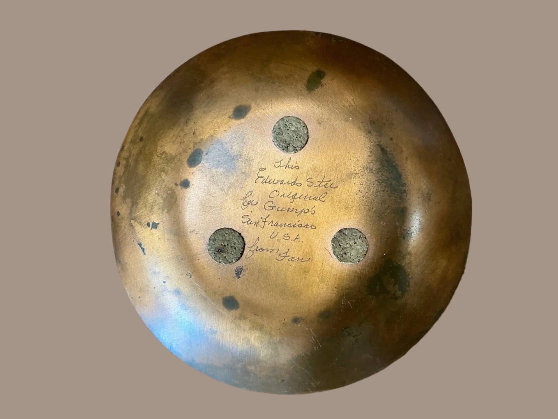 Edward Star Vintage Enamel on Copper Dish Artwork - Industry VintageC
