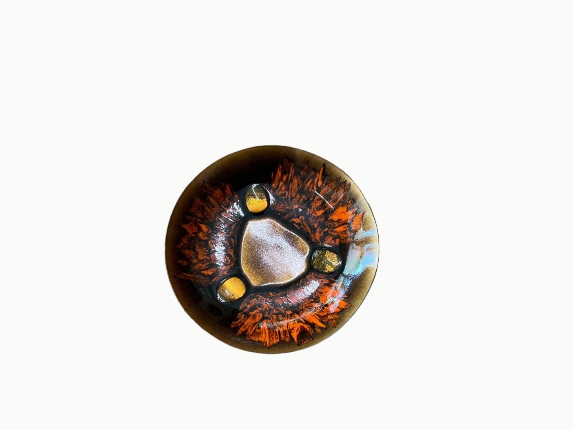 Edward Star Vintage Enamel on Copper Dish Artwork - Industry VintageC