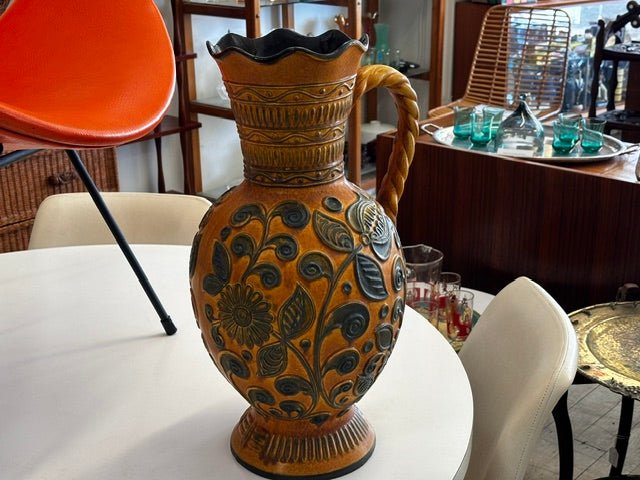 Extra Large Bay Keramik West German Pottery Floor Vase - Industry Vintage