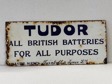 Genuine Porcelain Antique Enamel Sign Automobilia related. - Industry Vintage