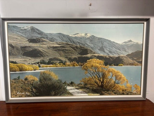 Glendhu Bay Whites Aviation Painting - Industry Vintage