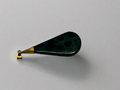 Gold and Malachite Pendant - Industry Vintage