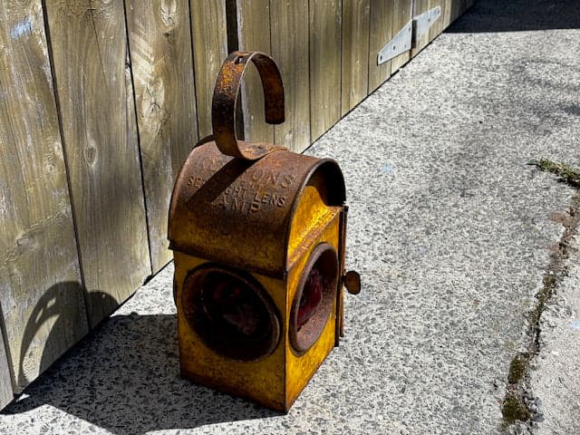 Kenyons Vintage Kerosene Road Safety Lantern - Industry Vintage