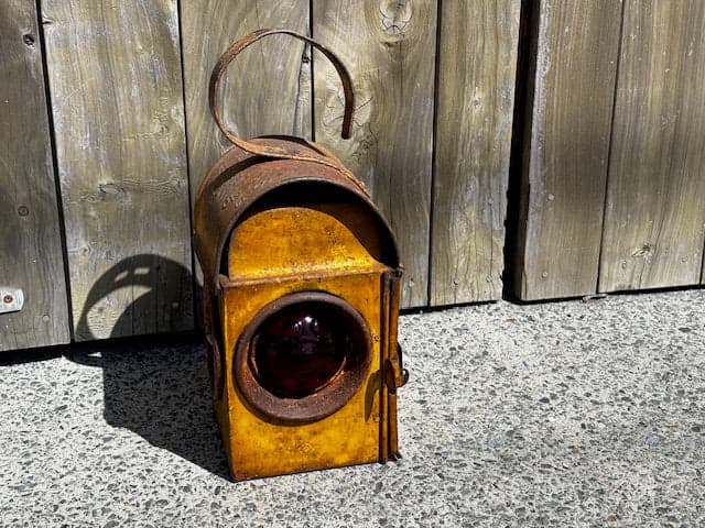Kenyons Vintage Kerosene Road Safety Lantern - Industry Vintage