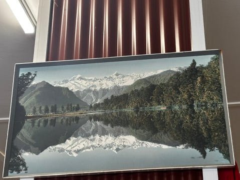 Lake Matheson Whites Aviation Painting - Industry Vintage
