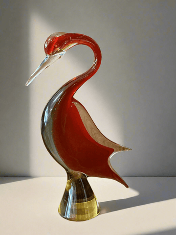 Large Seguso Vetri d’Arte Bird Murano Glass - Industry Vintage