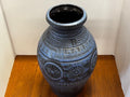 Large West German Pottery Floor Vase - Industry Vintage