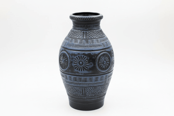 Large West German Pottery Floor Vase - Industry Vintage