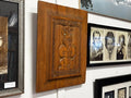 Māori Wooden Carving Panel with Pāua inlay - Industry Vintage