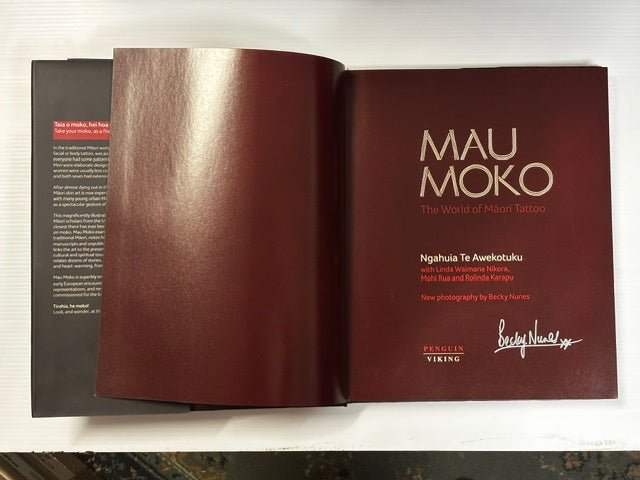 Mau Moko The World of Māori Tatto First Edition Signed Copy - Industry Vintage