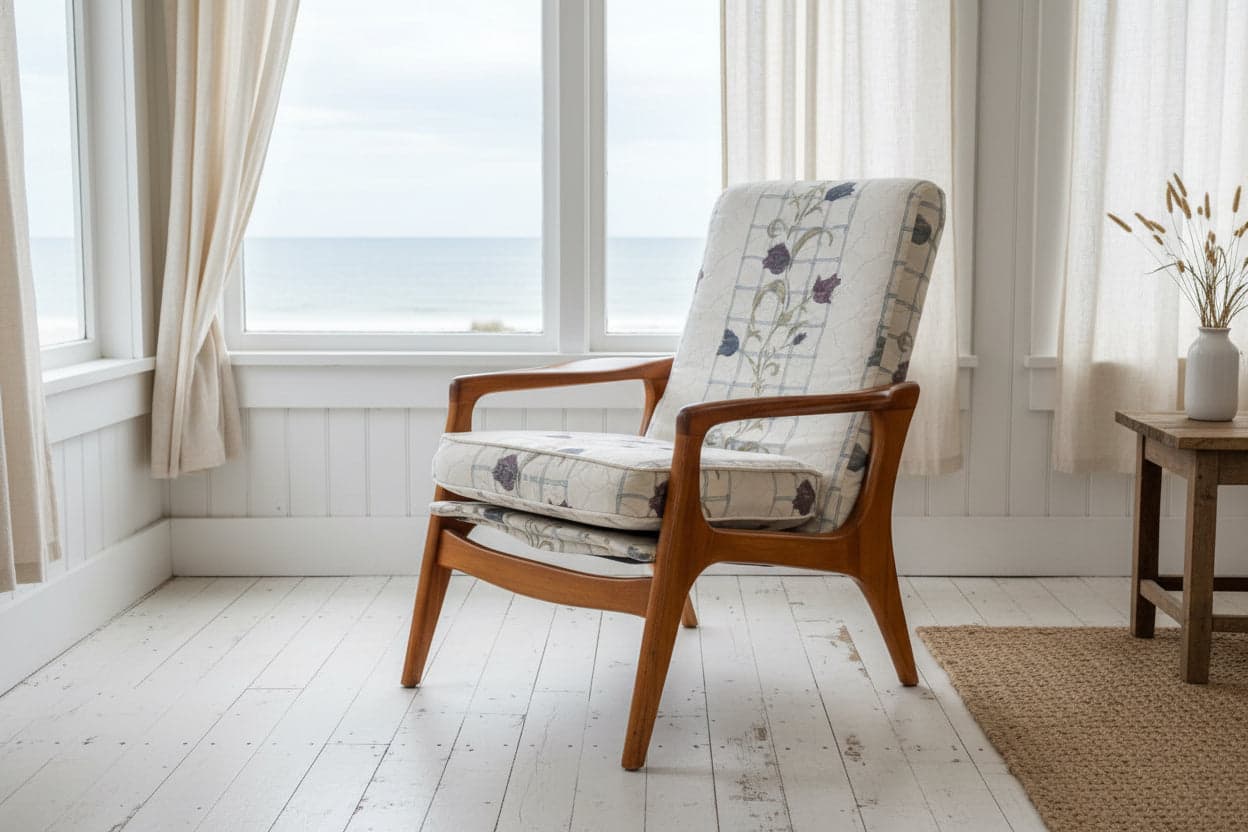 Mid Century Armchair By Fred Lowen Fler. - Industry Vintage