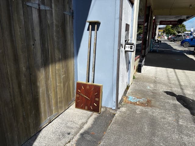 Mid Century Bank Clock 1960s - Industry Vintage