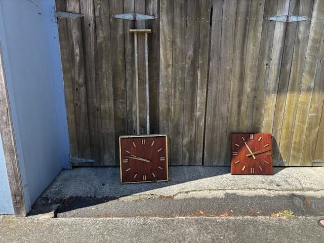 Mid Century Bank Clock 1960s - Industry Vintage