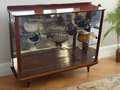 Mid Century Glass Display Cabinet - Industry Vintage
