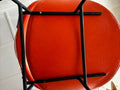 Mid Century Vintage Orange Lip Chair - Industry Vintage