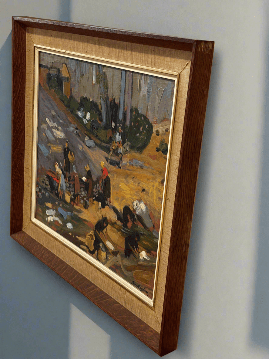 Midcentury Art Spanish Countryside by John Cunningham - Industry Vintage