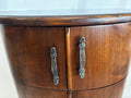 Midcentury Cocktail Cabinet with Vitrolite Serving Shelf - Industry Vintage