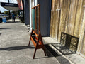 Midcentury Room Divider with Lamp and Pot Stand - Industry Vintage