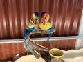 Murano Art Glass Parrots Multicoloured - Industry Vintage