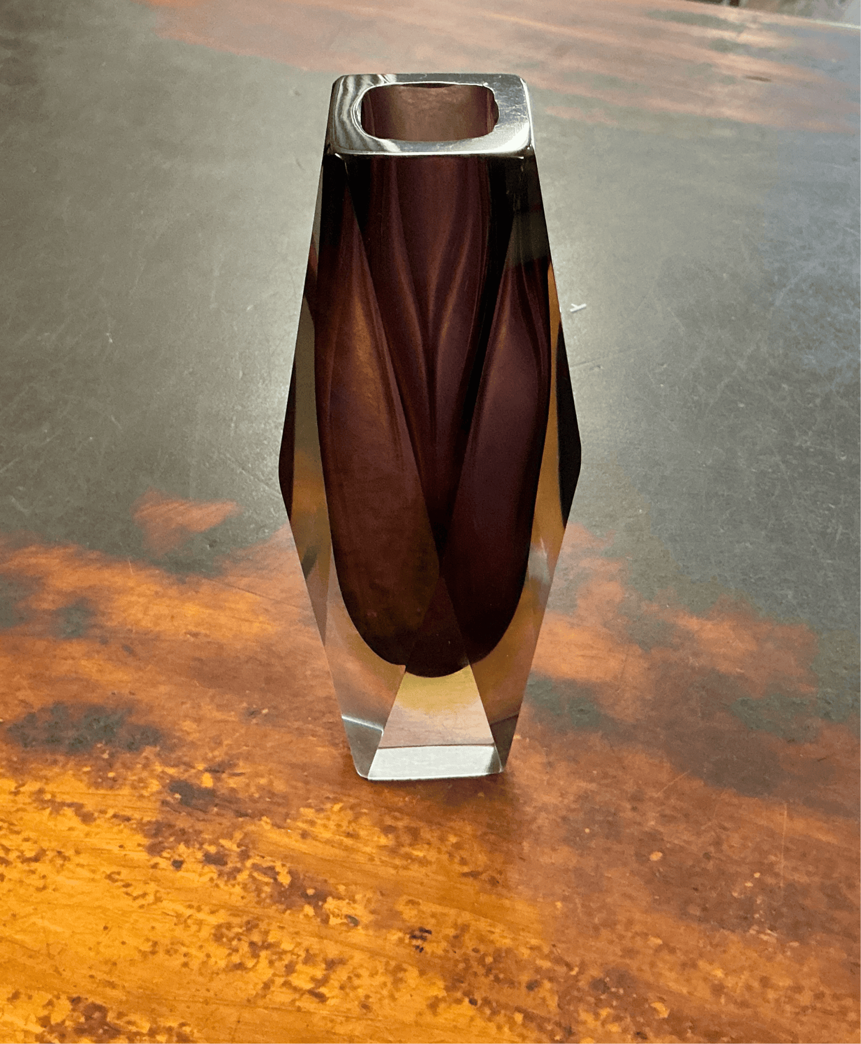 Murano Sommerso Vase by Flavio Poli - Industry Vintage