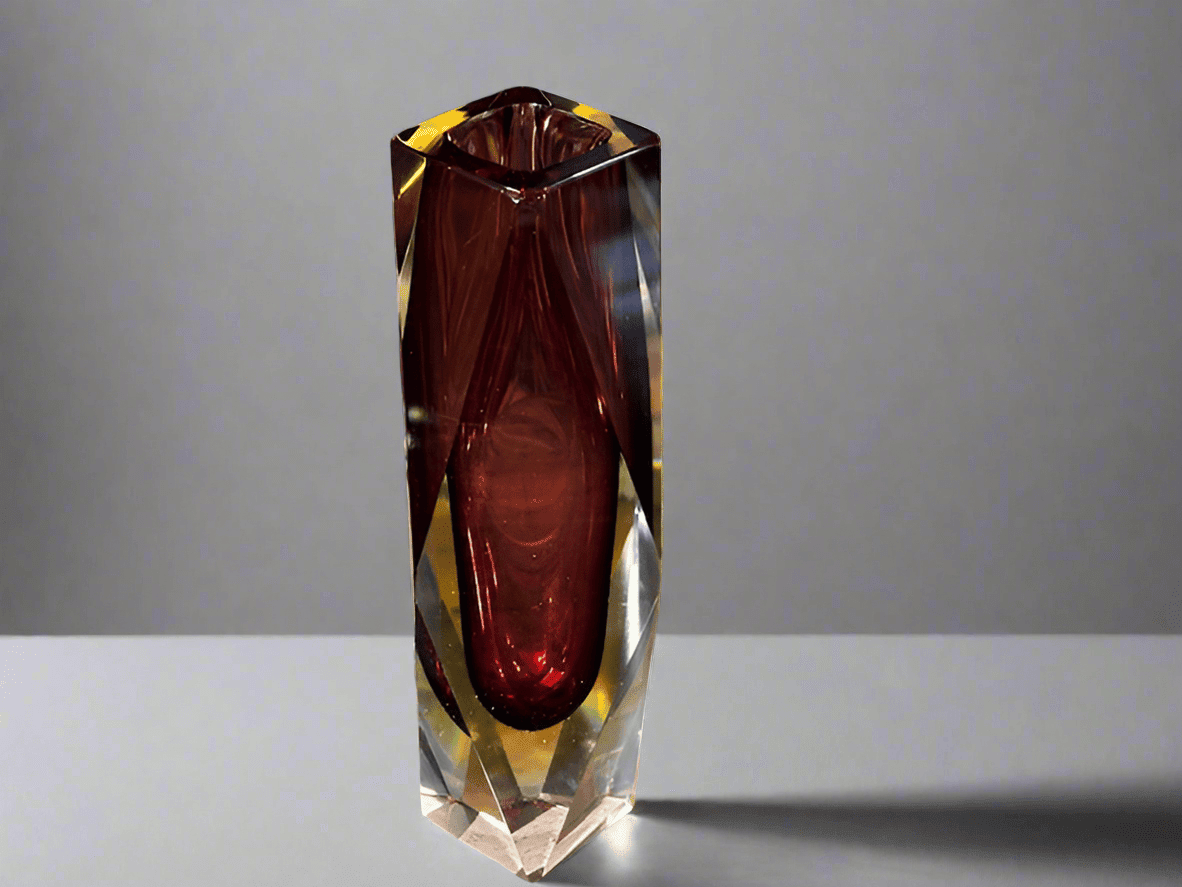 Murano Sommerso Vase by Flavio Poli - Industry Vintage