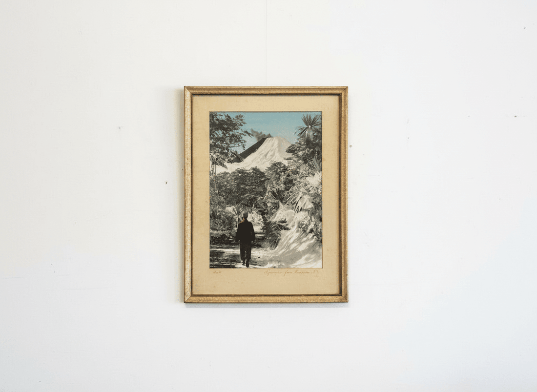 New Zealand Art Ngaruhoe By G B Scot - Industry Vintage