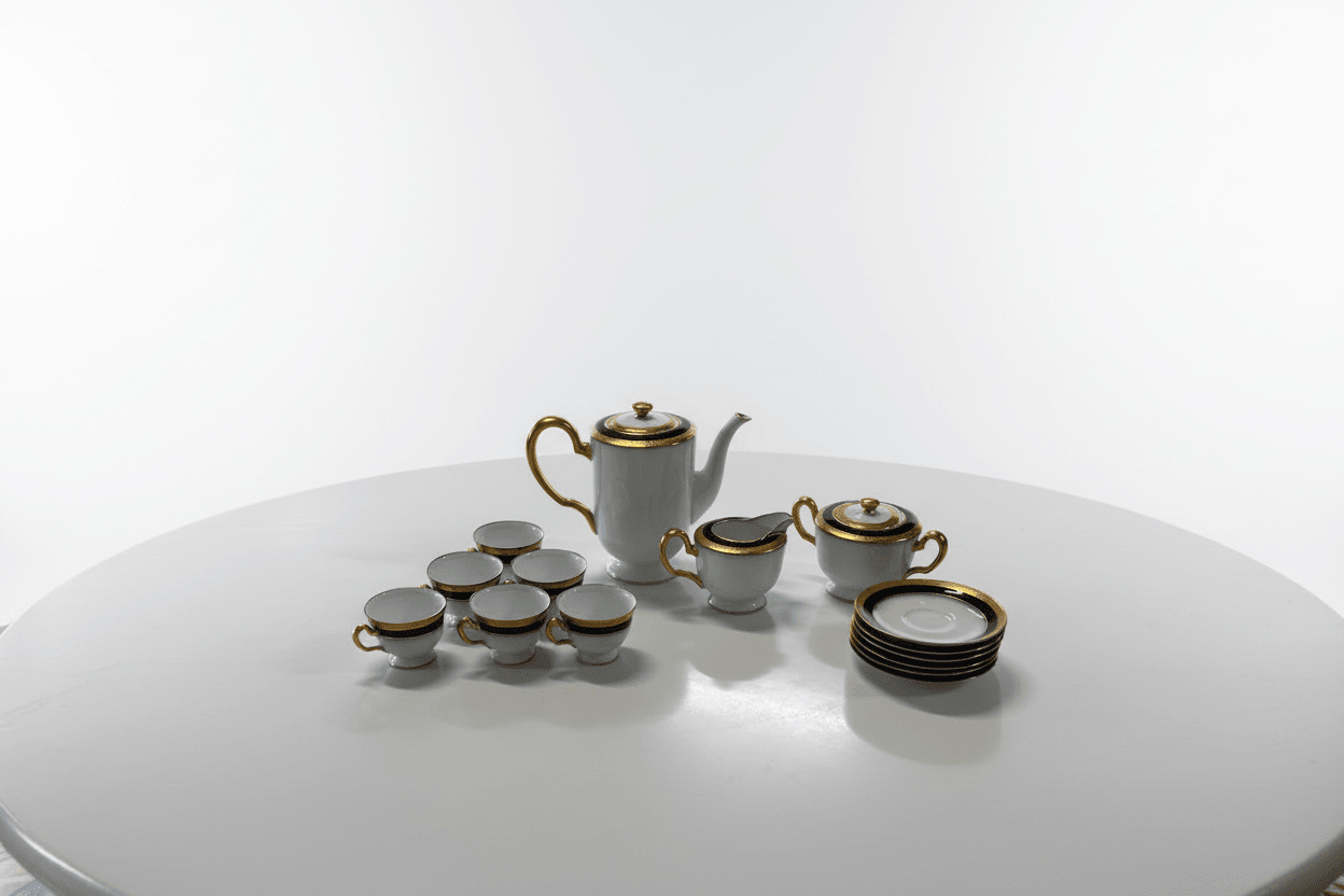Okura Japan Royal Blue & Gold Set - Industry Vintage