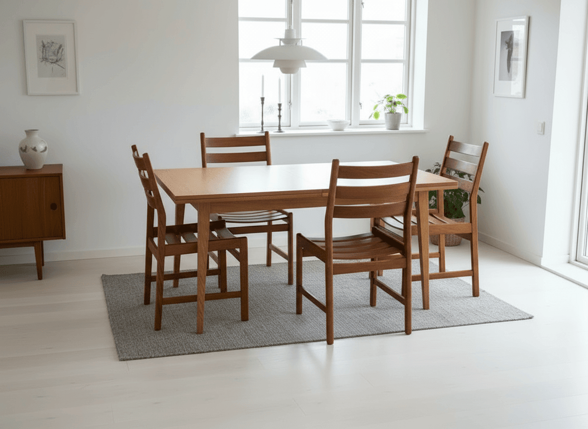 Otto Larsen Dining Chairs Set of Four - Industry Vintage