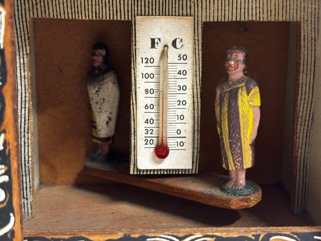Rare Māori-themed German Made Weather Forecaster House - Industry Vintage