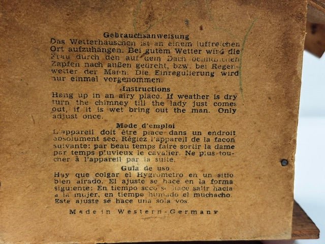 Rare Māori-themed German Made Weather Forecaster House - Industry Vintage