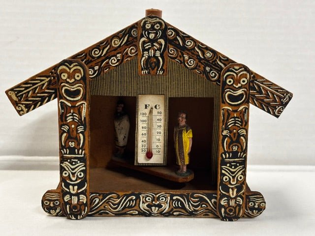 Rare Māori-themed German Made Weather Forecaster House - Industry Vintage