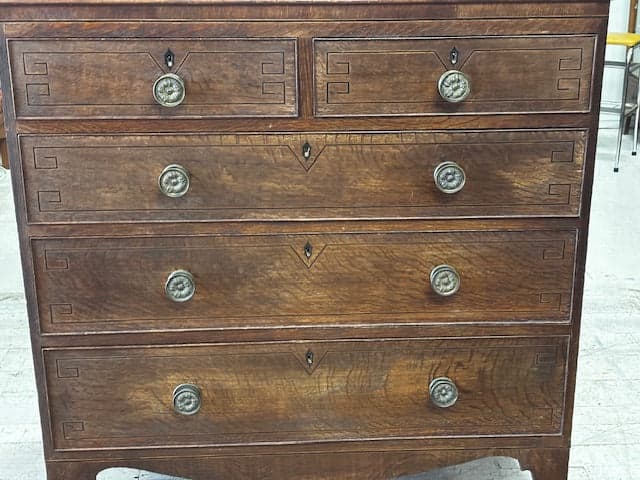 Regency Antique Vintage Chest of Drawers Circa 1800s - Industry Vintage