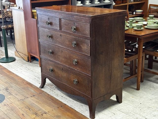 Regency Antique Vintage Chest of Drawers Circa 1800s - Industry Vintage
